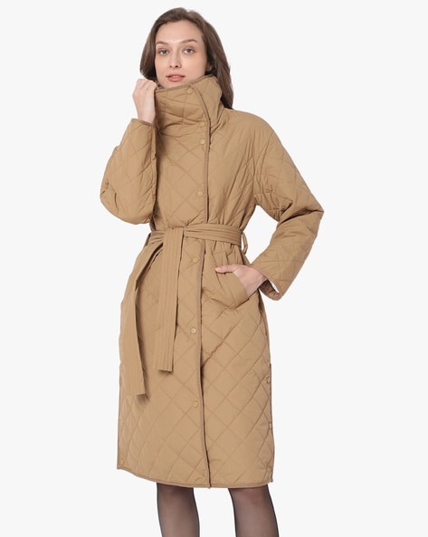 Buy Vero Moda Quilted Trench Coat with Belt at Redfynd