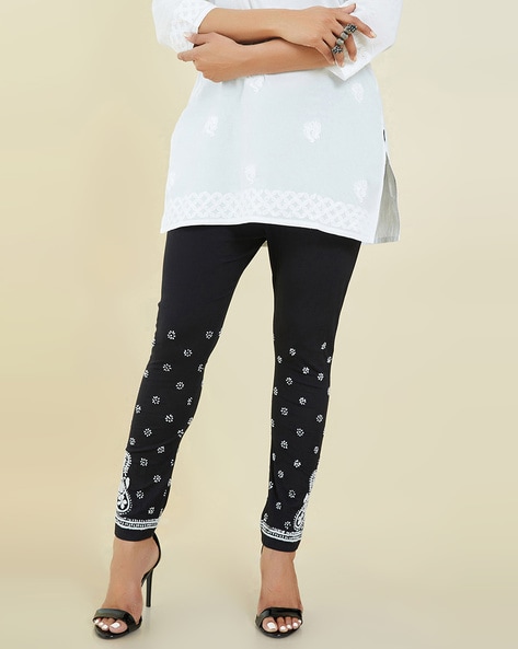 Shop Embroidered Handloom Cotton Kurta Pants Set 3653 Online - Women Plus