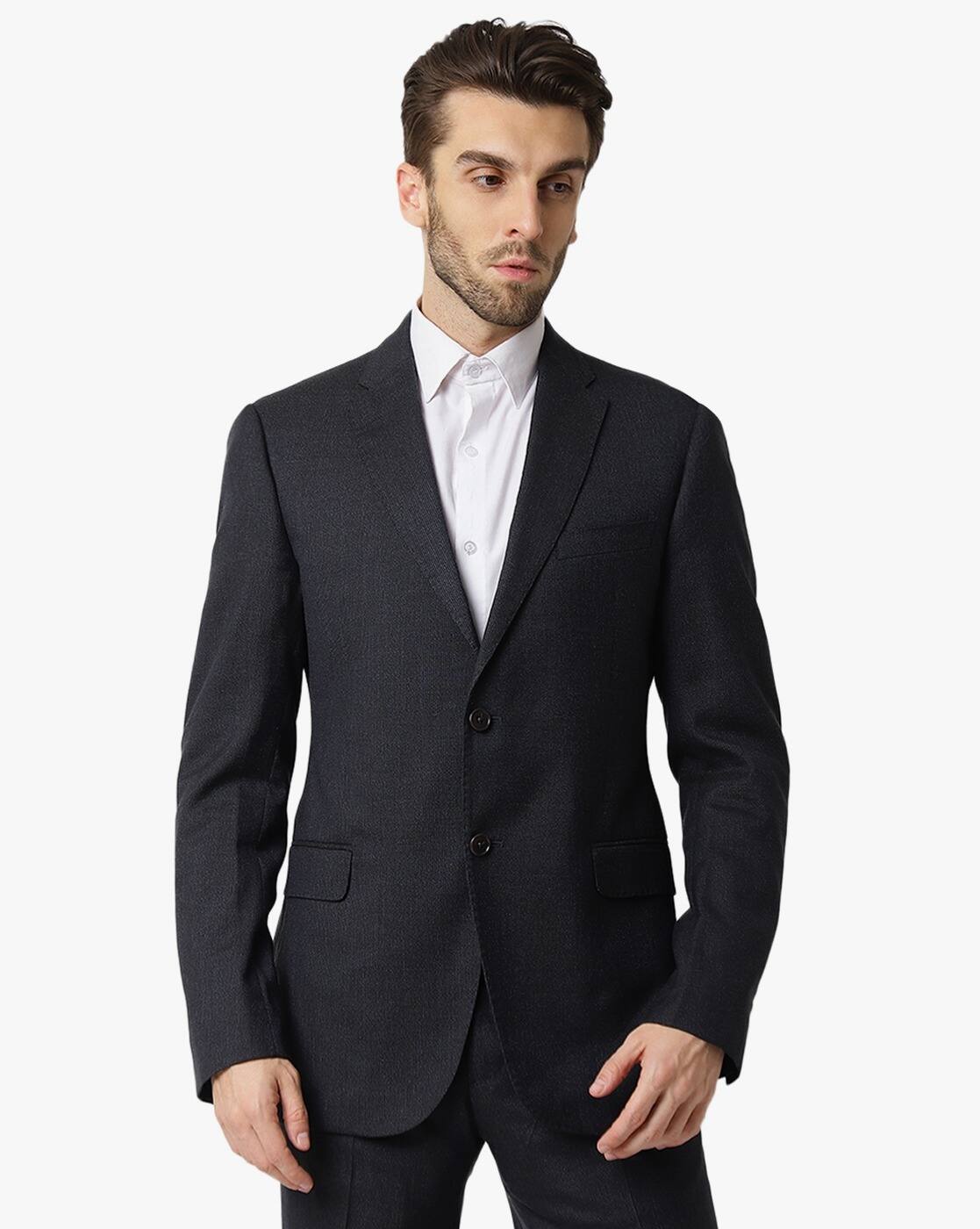 Buy EMPORIO ARMANI Blended 2-Piece Suit Set | Grey Color Men