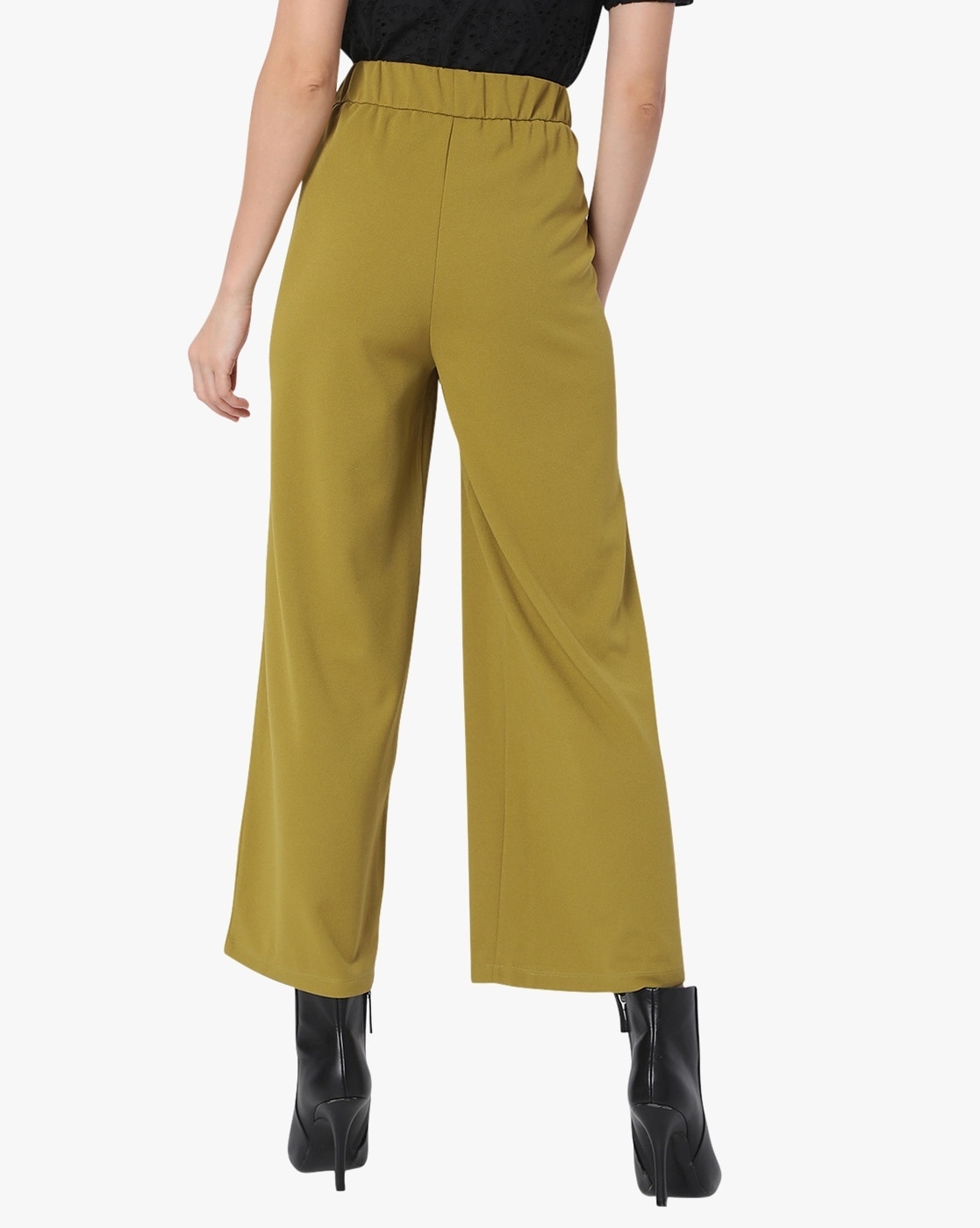 Buy Vero Moda Green Flared Fit Pants for Women Online  Tata CLiQ