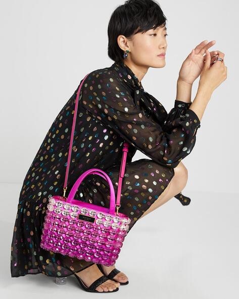 Buy KATE SPADE Sam Icon Candy Beaded Small Tote | Purple Color