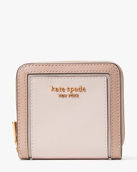 Buy KATE SPADE Morgan Colorblocked Small Compact Wallet | Pink Color Women  | AJIO LUXE