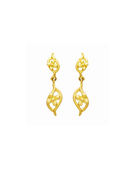 14K Yellow Gold Polished Teardrop Earrings - 9717821 | HSN