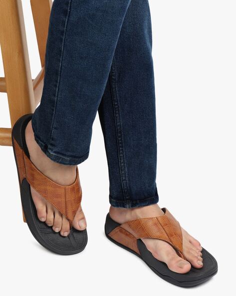 Thong Strap Slip On Sandals