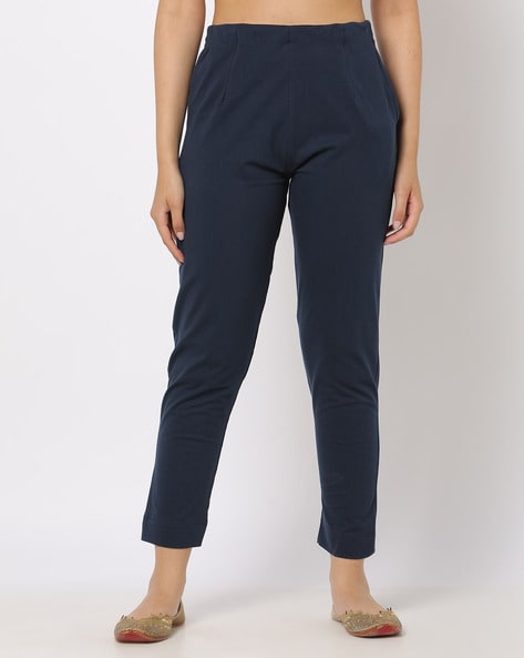 Women's Perfect Fit Pants, Original Tapered-Leg Deep Admiral Blue Heather  Extra Large, Cotton L.L.Bean - Yahoo Shopping