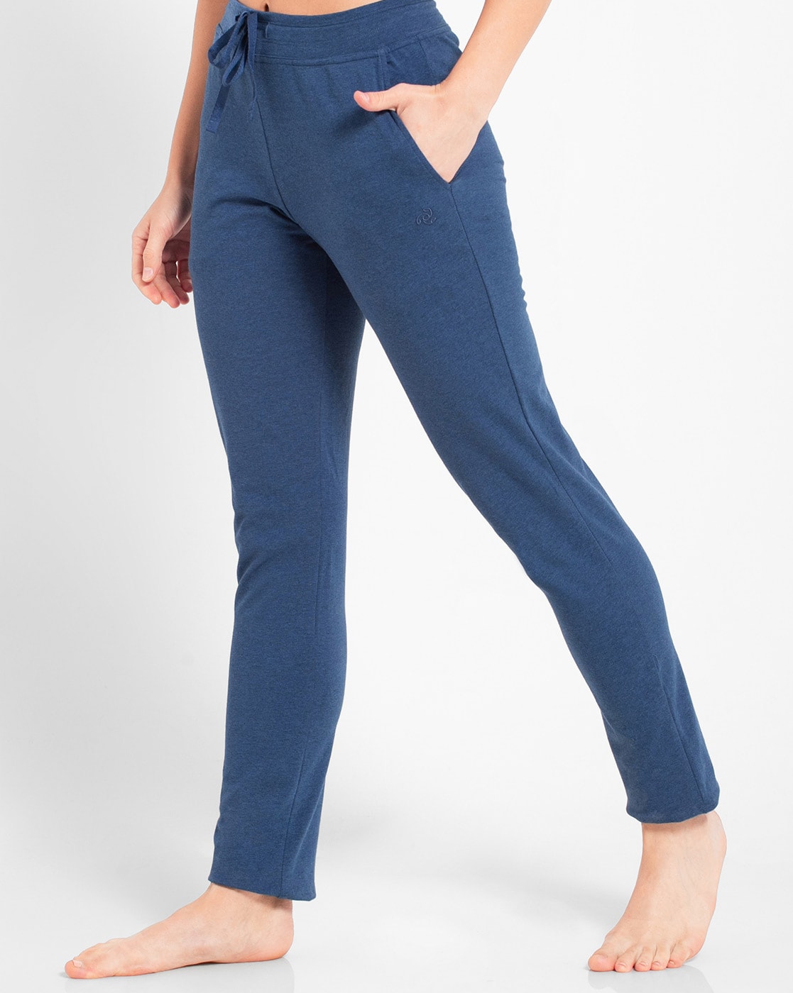 Buy Jockey Cotton Stretch Lounge Pants-Blue at Rs.949 online
