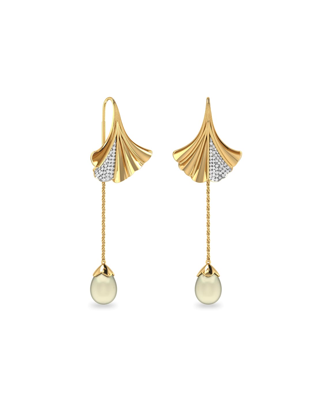 PC Chandra Jewellers 14KT Yellow Gold ClipOn Earrings for Women   Amazonin Fashion