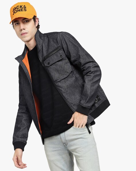 Jack & Jones Zip-Front Bomber Jacket