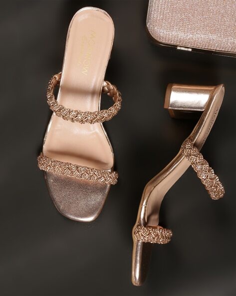 GB Bling-Out Rhinestone Embellished Family Matching Ankle Strap Block Heel  Sandals | Dillard's