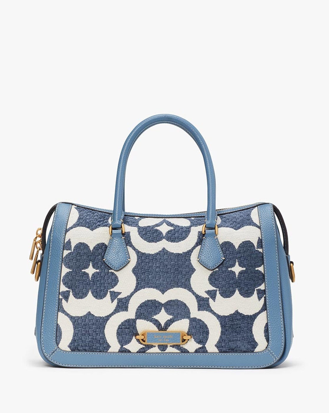 Spade Flower Monogram Eleanor Medium Satchel