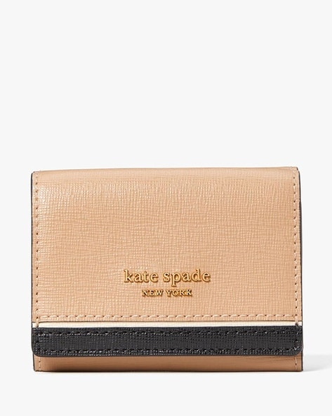 Buy KATE SPADE Morgan Colourblock Mini Tri-Fold Wallet | Locket Pink Color  Women | AJIO LUXE