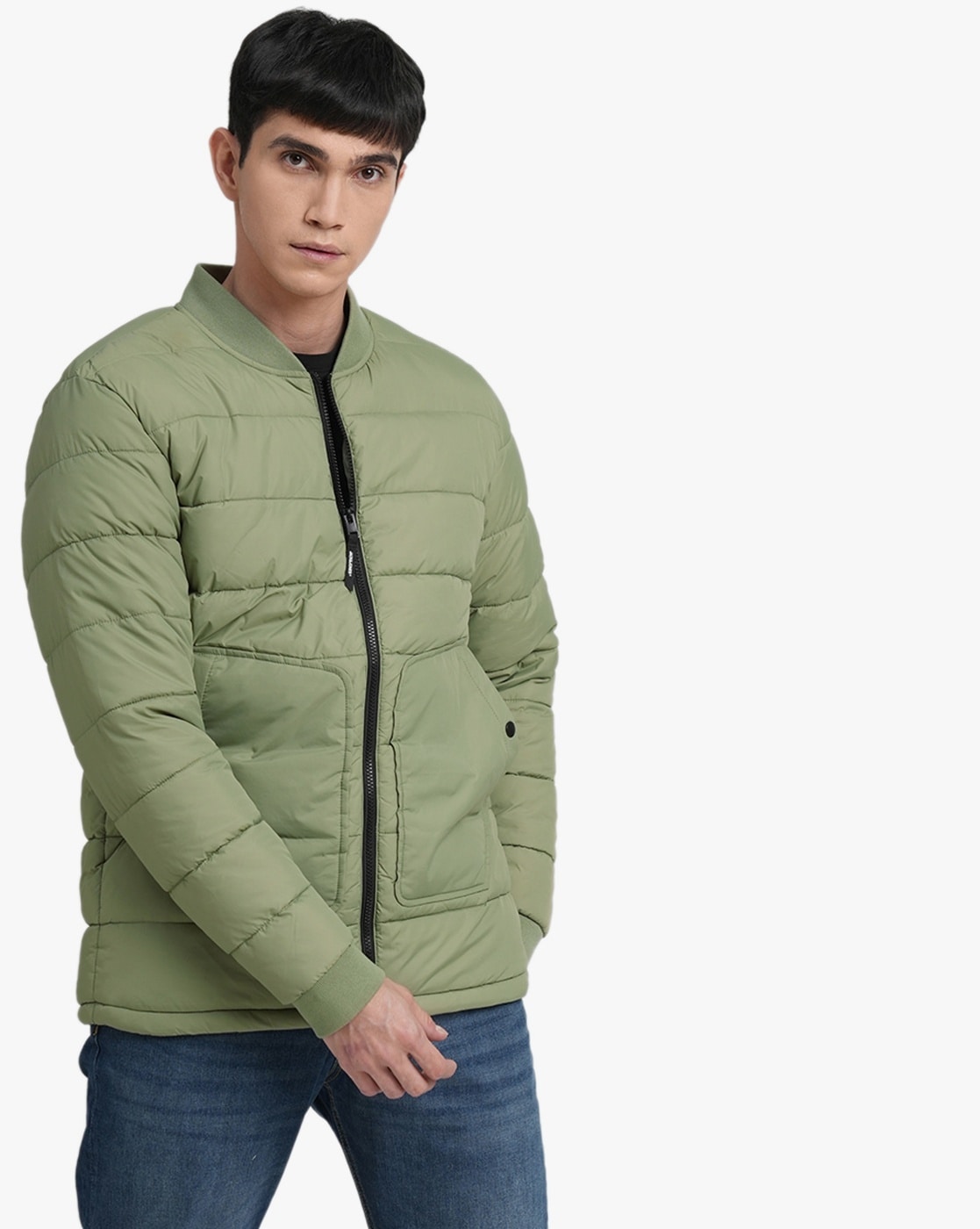 Buy Light Green Jackets & Coats for Men by Fort Collins Online | Ajio.com