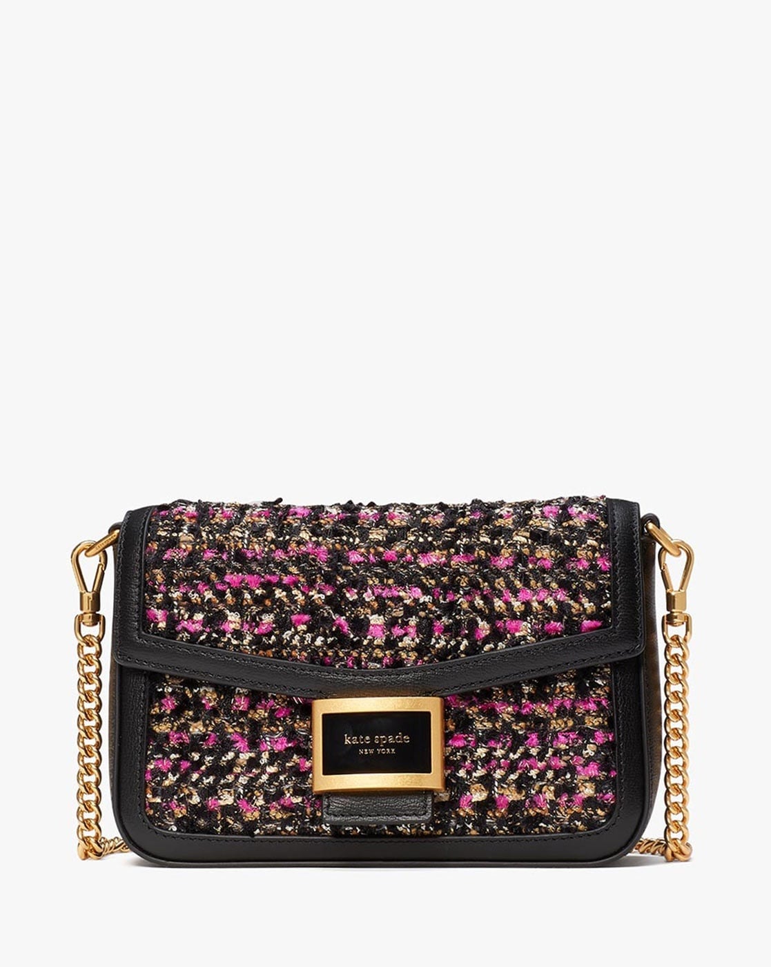 Kate Spade Kristi Pink Refined Grain Leather Chain Flap Crossbody Bag KA698  $249