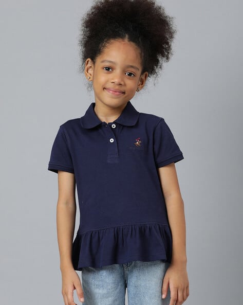 Polo T-Shirt Dress with Brand Logo