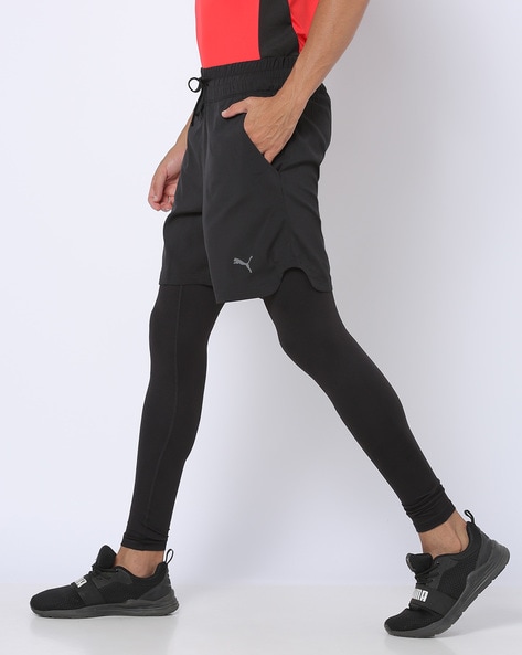 2 in 1 leggings shorts outlet mens