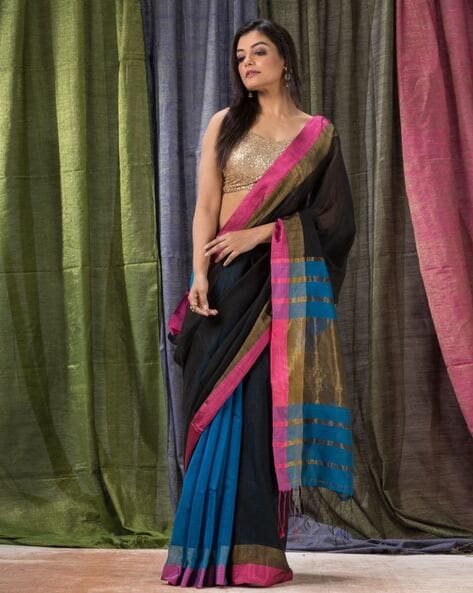 Wedding Black Meenakari Border Kadhwa Katan Silk Banarasi Handloom Saree,  With Blouse Piece at Rs 32975 in Varanasi