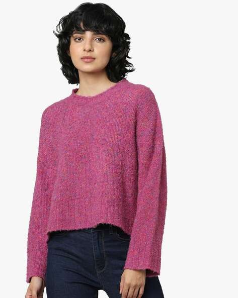 Only Ribbed High-Neck Pullover