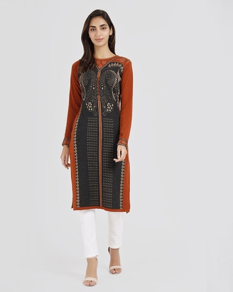 W woolen clearance kurtis online sale