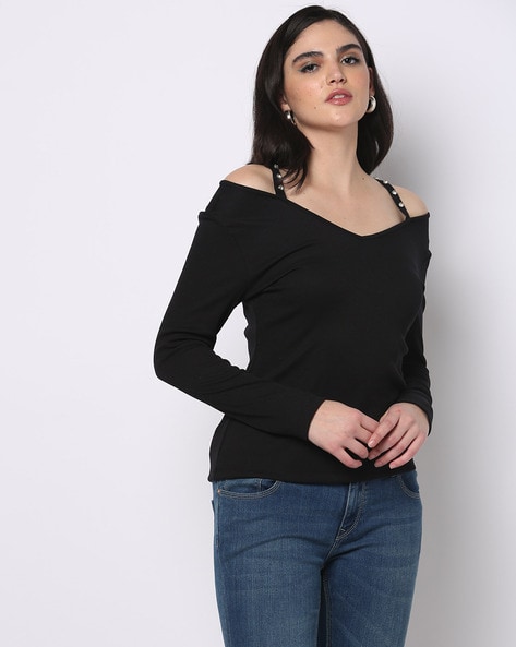 Buy Black Tshirts for Women by Fig Online Ajio