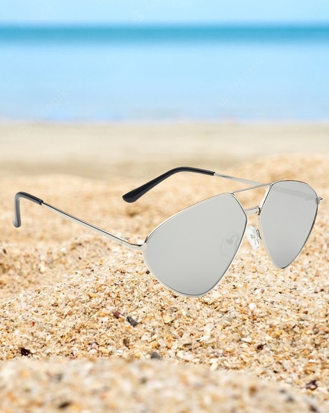 Buy Silver-Toned Sunglasses for Men by Swiss Design Online