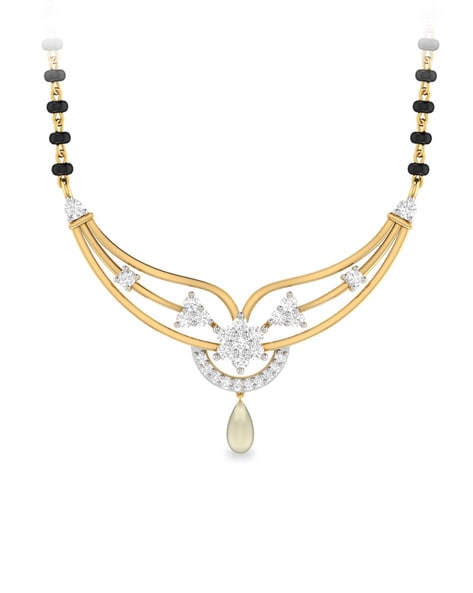 Diamond mangalsutra outlet pc jewellers