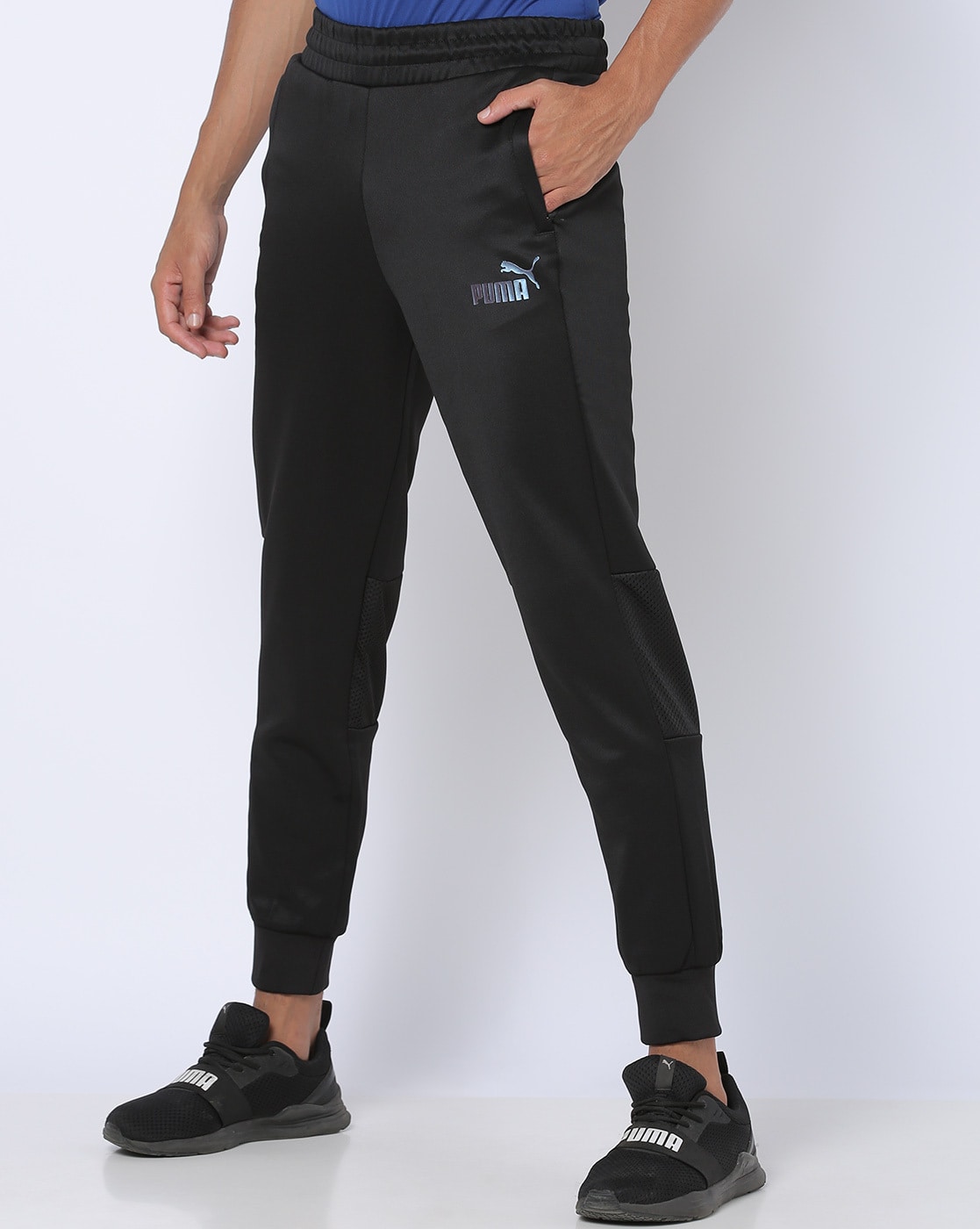 Buy Mens Puma Black ESS Logo Pants - M Online India | Ubuy