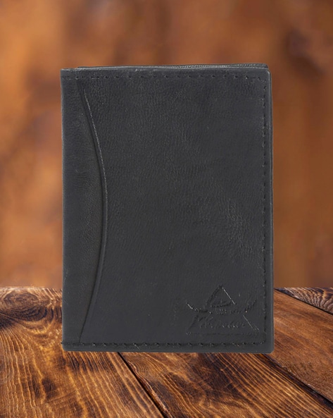 Leather card holder - Black - Men