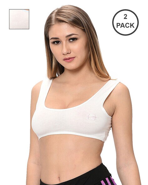 Sports Bra with Contrast Panels