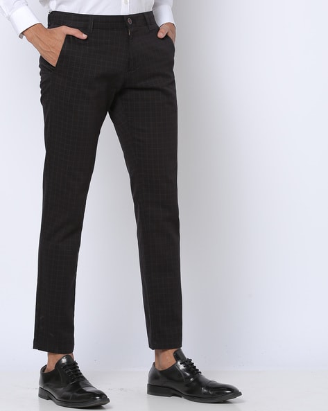 TOPMAN Check Suit Pants in Black for Men | Lyst