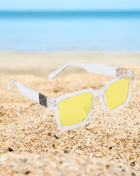 Buy Yellow Sunglasses for Men by Swiss Design Online