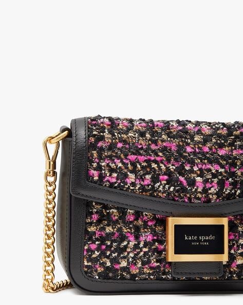 Kate Spade Kristi Pink Refined Grain Leather Chain Flap Crossbody Bag KA698  $249