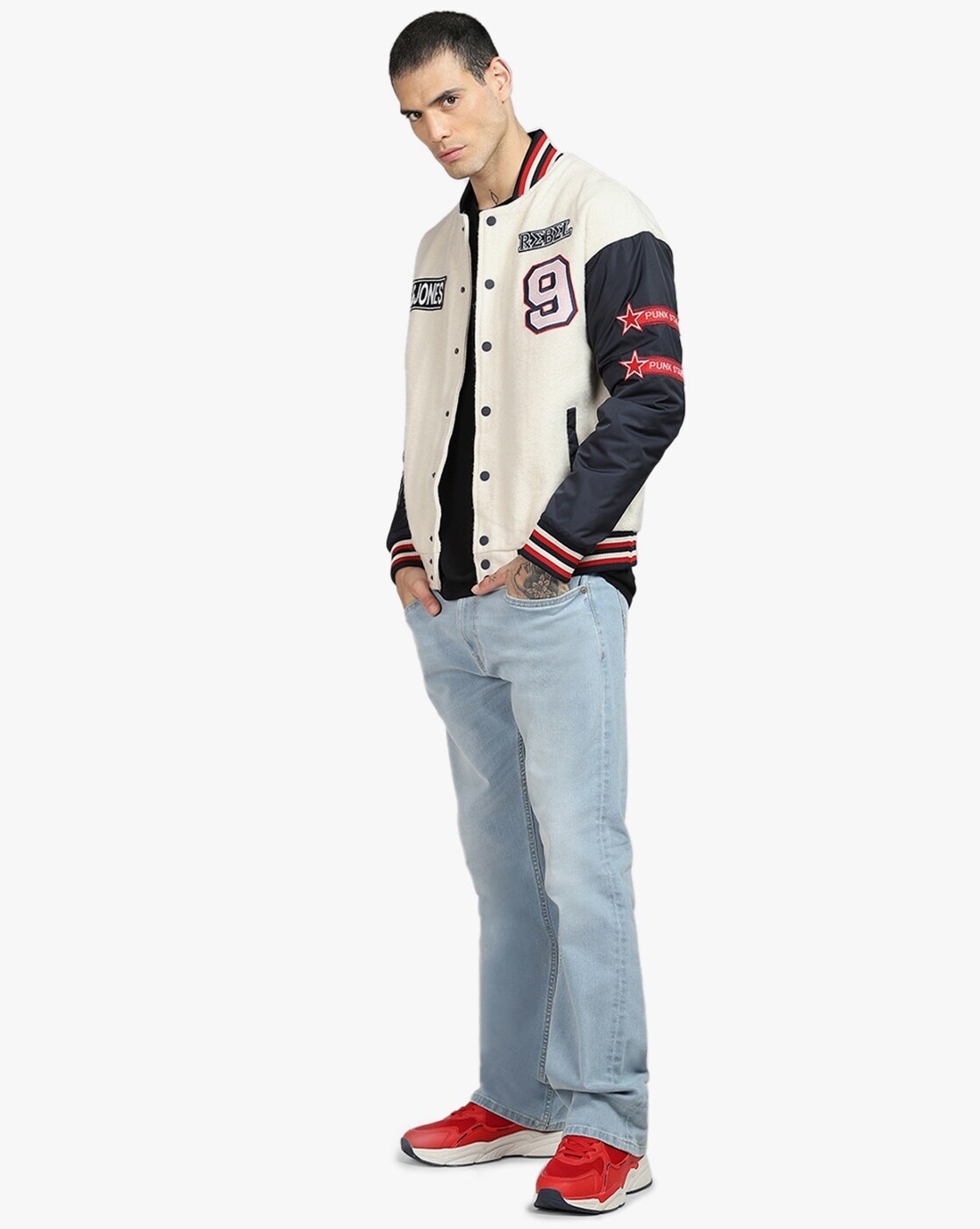 Jack and jones varsity jacket sale