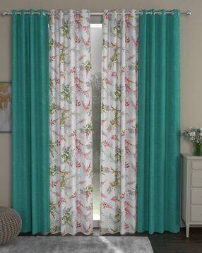 rosarahome Set of 4 Printed Room Darkening & Sheer Door Curtains-picture-10