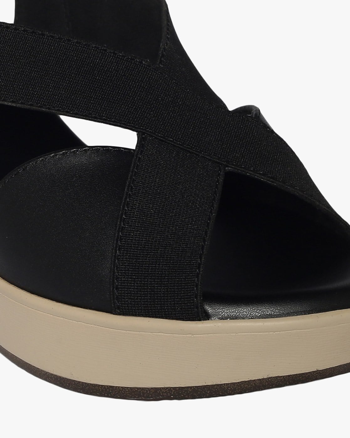 Buy Black Heeled Sandals for Women by MONROW Online Ajio