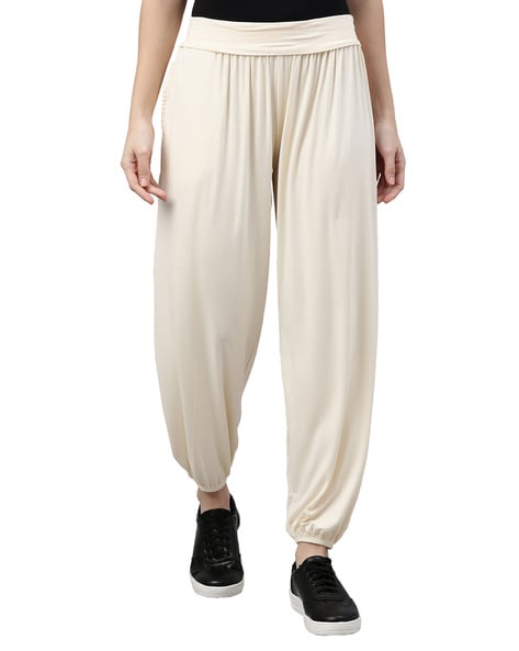 Full-Length Pants with Elasticated Waist Price in India