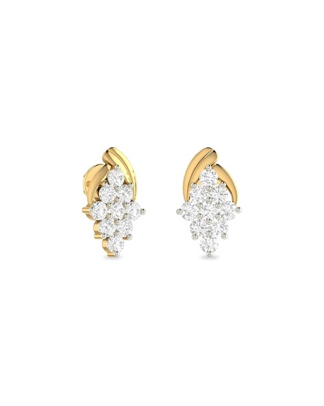 PC Jeweller The Garvan 22 KT Yellow Gold Earrings : Amazon.in: Fashion