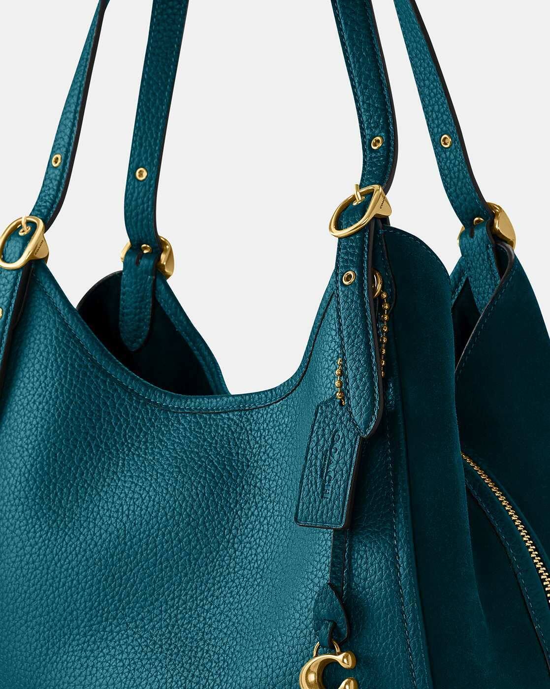 Buy Coach Lori Medium Shoulder Bag | Turquoise Color Women | AJIO LUXE