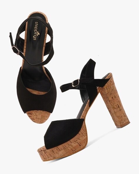 Peep toe sandals with ankle strap new arrivals