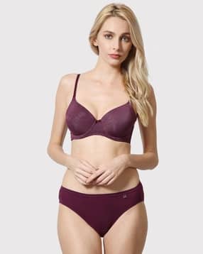 Pack of 3 Anti-Bacterial & No Marks Waistband Bikini Panties-image-30