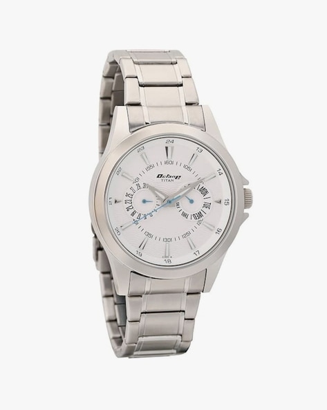 Titan Silver White Dial Analog Watch 1623KM02M at Rs 6995 | Sipcot  Industrial Complex | Hosur | ID: 16638352862