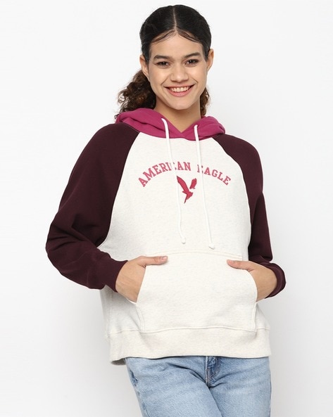 American eagle maroon on sale hoodie