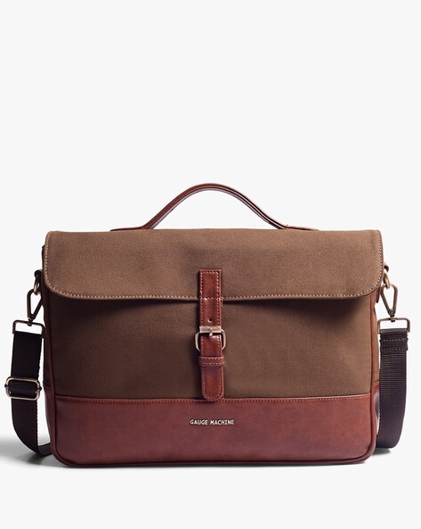 Buy Khaki Laptop Bags for Men by GAUGE MACHINE Online