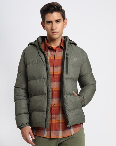 Jacket with sales detachable hood