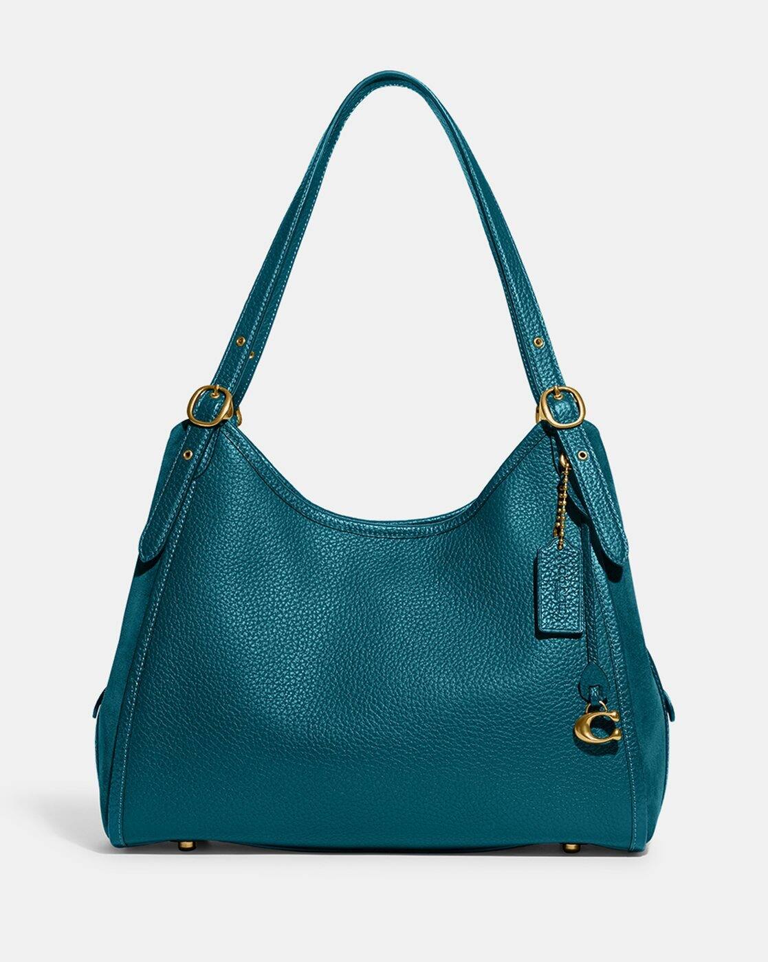 バッグ Coach Turquoise Blue Hobo Shoulder Bag -1117Wx1400H-410367722-b4upe-