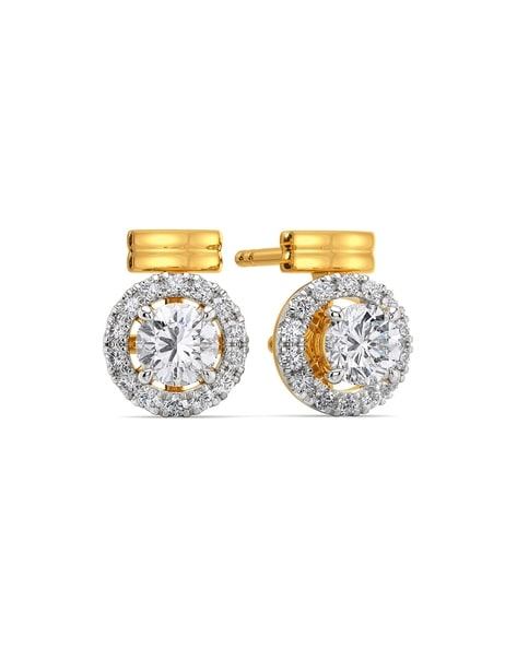 Roberto Coin Venetian Princess 18ct Yellow Gold Diamond Stud Earrings  ADR777EA3374 Y | W Hamond Fine Jewellery