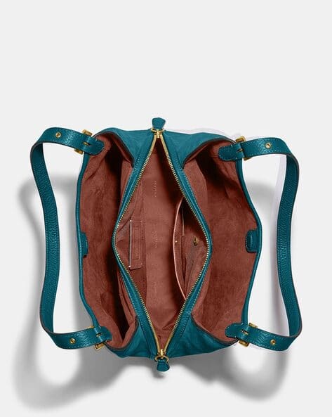 Buy Coach Lori Medium Shoulder Bag | Turquoise Color Women | AJIO LUXE