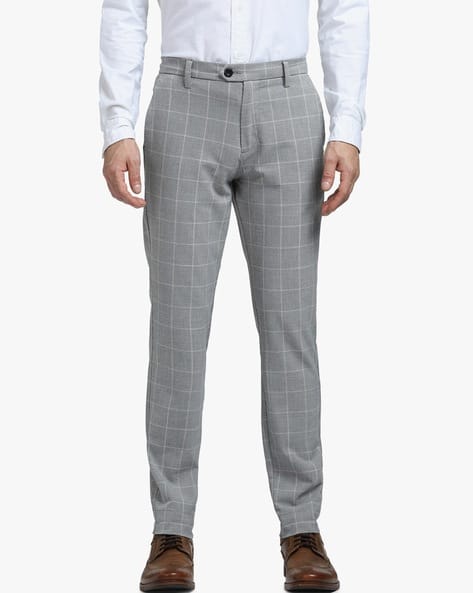 jack & jones check trousers