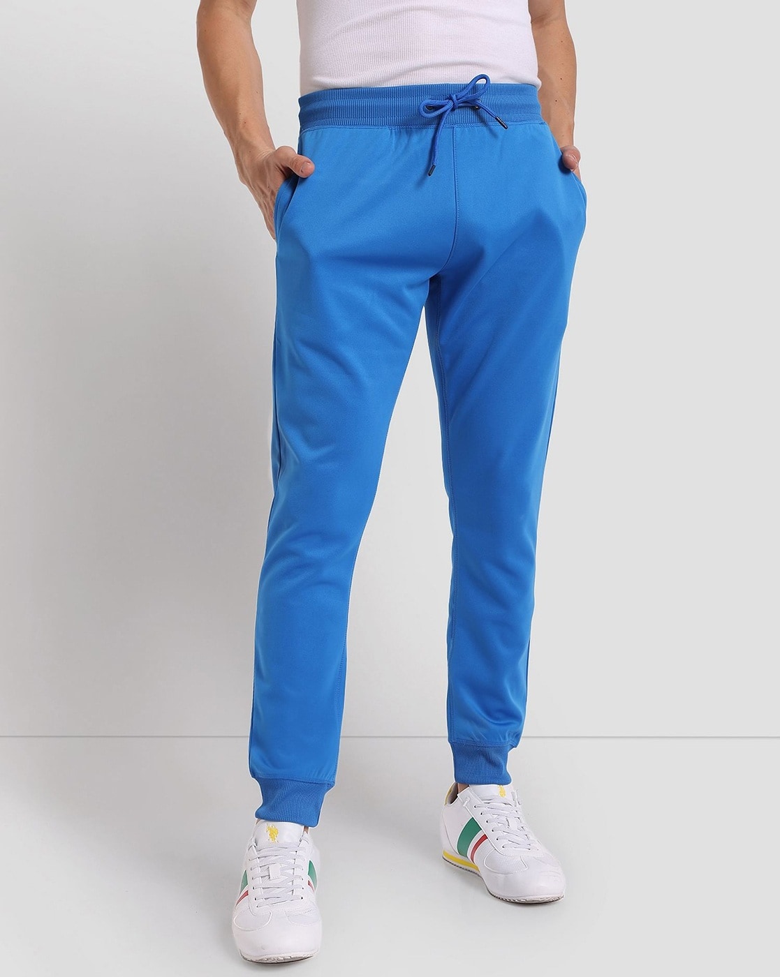 Royal blue joggers mens hot sale