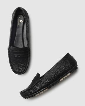 marc loire Textured Slip-On Shoes-picture-27