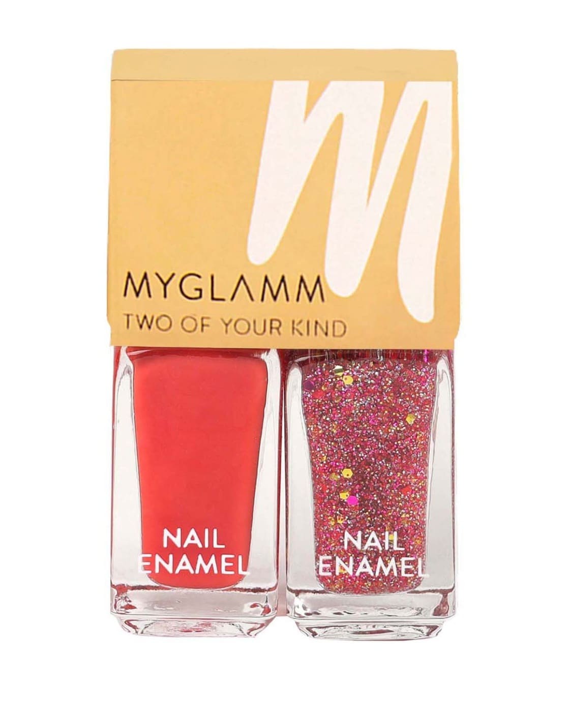 Buy MyGlamm MyGlamm Two Of Your Kind Nail Enamel Duo Glitter Collection  Online at Best Price of Rs 236 - bigbasket